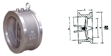对夹式蝶形止回阀