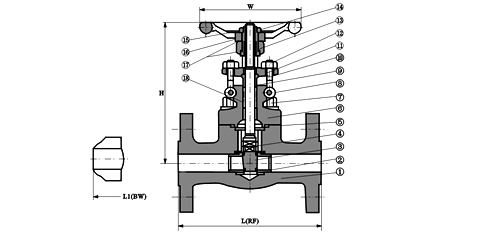  flanged gate valve